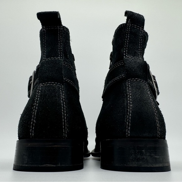 Red Tape “Cyril” Black Suede Boots Size 10 - Picture 4 of 12